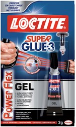 Secondelijm Loctite Powerflex gel tube 3gram op blister