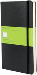 Notitieboek Moleskine large 130x210mm blanco hard cover zwart