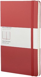 Notitieboek Moleskine large 130x210mm lijn hard cover  rood