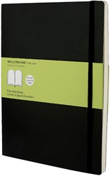 Notitieboek Moleskine XL 190x250mm blanco soft cover zwart