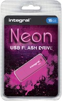 USB-stick 2.0 Integral 16Gb neon roze