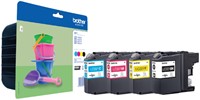 Inktcartridge Brother LC-221VALBP zwart + 3 kleuren