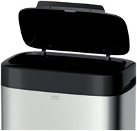 Afvalbak Tork B1 Image Line exclusief deksel 50 liter zilver 460011-2