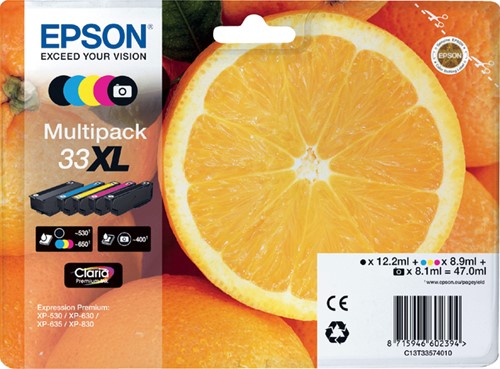 Inktcartridge Epson 33XL T3351 zwart-2