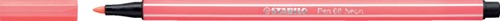 Viltstift STABILO Pen 68/040 medium neon rood