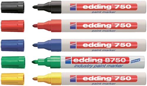 Viltstift edding 750 lakmarker rond 2-4mm blauw-2