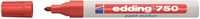 Viltstift edding 750 lakmarker rond 2-4mm rood
