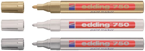 Viltstift edding 750 lakmarker rond 2-4mm goud-2