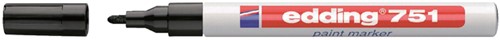 Viltstift edding 751 lakmarker rond 1-2mm zwart  blister à 1 stuk-1