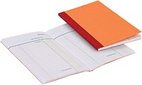 Kasboek 135x83mm 72blz 1 kolom oranje-3