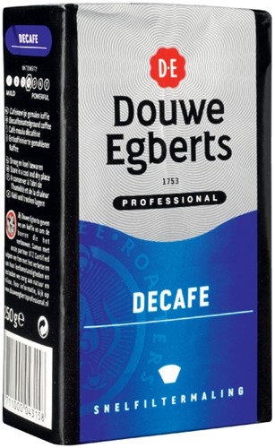 Koffie Douwe Egberts snelfiltermaling decafe 250gr-2