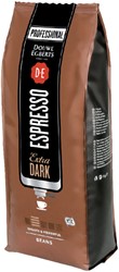 Koffie Douwe Egberts espresso bonen extra dark roast 1000gr