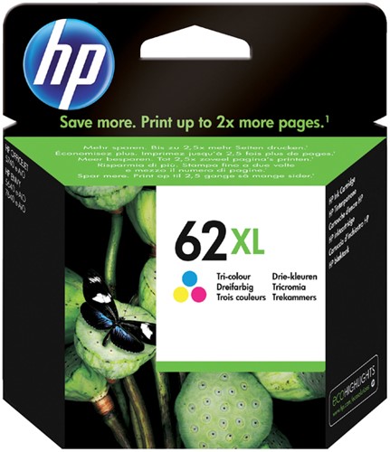 Inktcartridge HP C2P07AE 62XL kleur