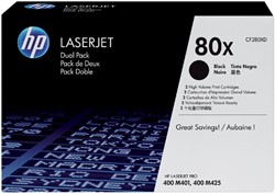 Tonercartridge HP CF280XD 80X zwart 2x HC