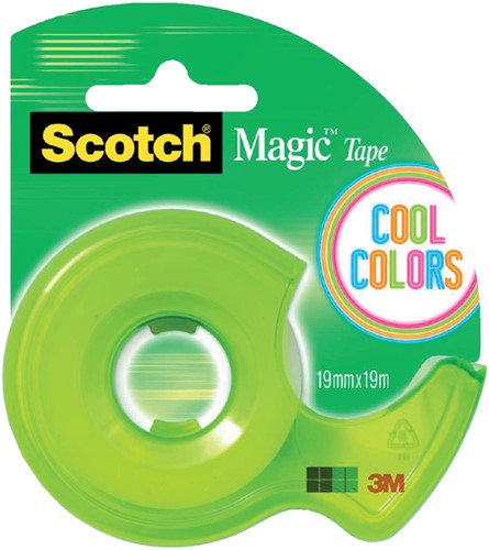Plakband Scotch 810 19mmx19m onzichtbaar + afroller in Cool Colors-2