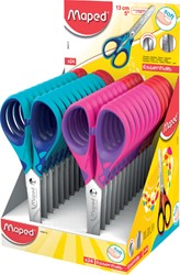 Schaar Maped Essentials Soft 13cm display á 24 stuks assorti