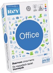 Kopieerpapier Rey Office A4 80gr 4-gaats wit 500vel