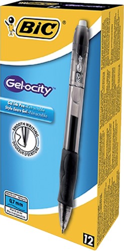 Gelschrijver Bic Gel-ocity medium zwart-3