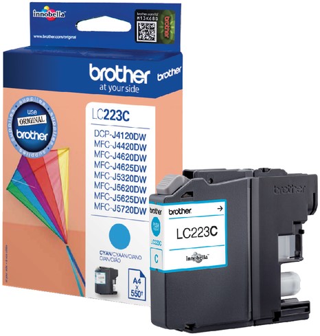 Inktcartridge Brother LC-223C blauw