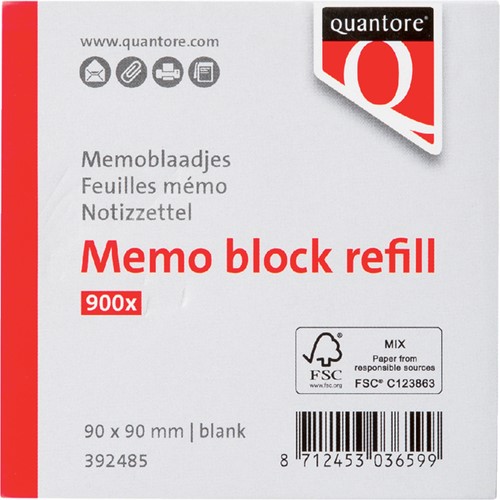 Memoblaadjes Quantore losbladig 90x90x90mm 900 vel-2