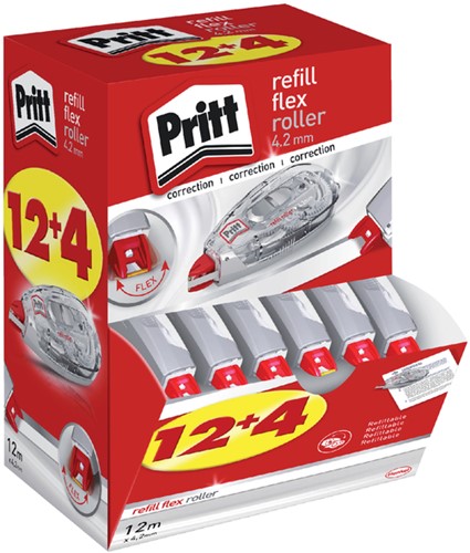 Correctieroller Pritt navulbaar 4.2mmx12m Flex promopack à 12+4 gratis-3