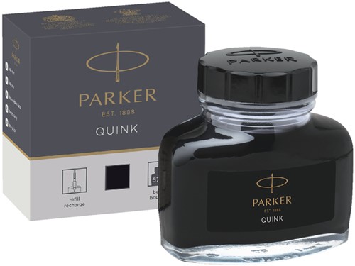 Vulpeninkt Parker Quink permanent 57ml zwart