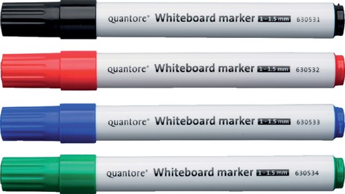 Whiteboardstift Quantore rond 1-1.5mm zwart-3