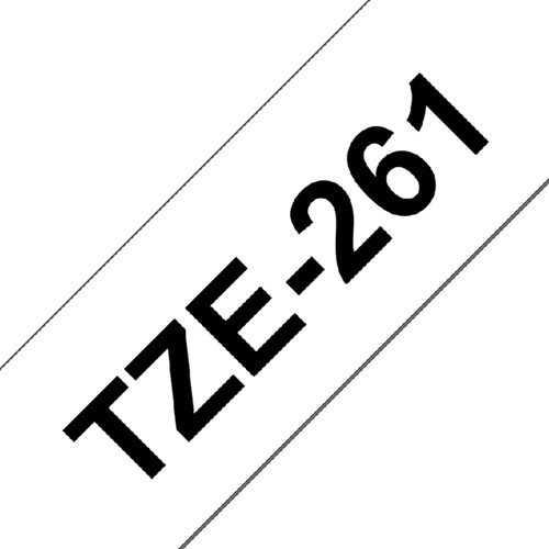 Labeltape Brother P-touch TZE-261 36mm zwart op wit-1