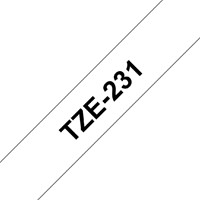 Labeltape Brother P-touch TZE-231 12mm zwart op wit-1