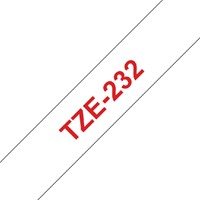 Labeltape Brother P-touch TZE-232 12mm rood op wit-1