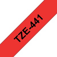 Labeltape Brother P-touch TZE-441 18mm zwart op rood-1