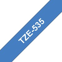 Labeltape Brother P-touch TZE-535 12mm wit op blauw-1