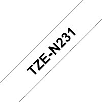 Labeltape Brother P-touch TZE-N231 12mm zwart op wit-2