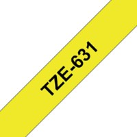 Labeltape Brother P-touch TZE-631 12mm zwart op geel-1