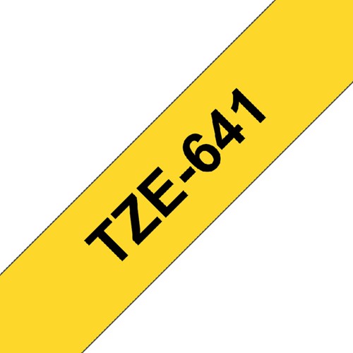 Labeltape Brother P-touch TZE-641 18mm zwart op geel-1
