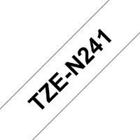 Labeltape Brother P-touch TZE-N241 18mm zwart op wit-1