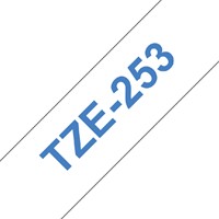 Labeltape Brother P-touch TZE-253 24mm blauw op wit-1