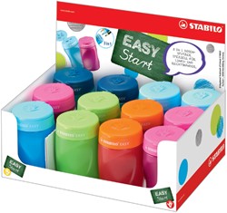 Puntenslijper STABILO Easy 4500 3 in 1 assorti in rechts- en linkshandig en in kleur