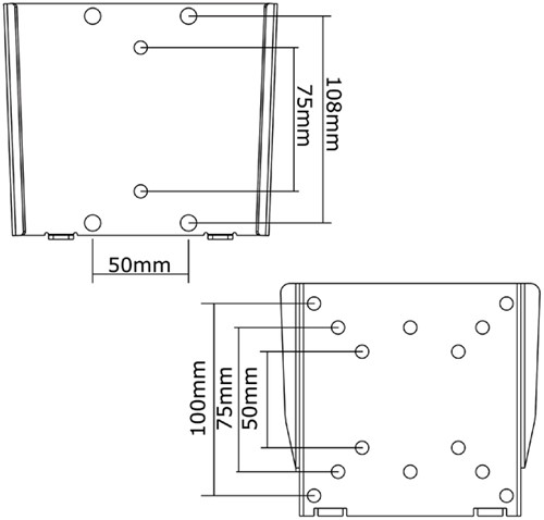 Monitor wandsteun Neomounts W25 10-30" zilvergrijs-2