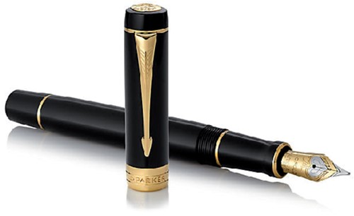 Vulpen Parker Duofold Classic black 18k GT fijn-3