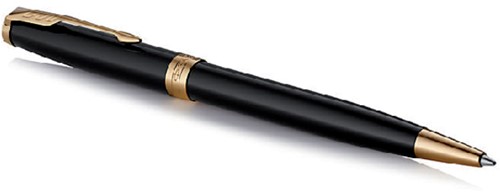 Balpen Parker Sonnet black lacquer GT medium-3