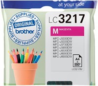 Inktcartridge Brother LC-3217M rood