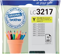 Inktcartridge Brother LC-3217Y geel