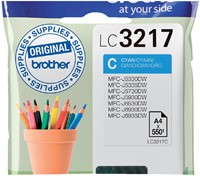 Inktcartridge Brother LC-3217C blauw