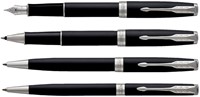 Rollerpen Parker Sonnet matte black CT fijn-1