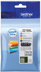 Inktcartridge Brother LC-3219XL zwart + 3 kleuren HC