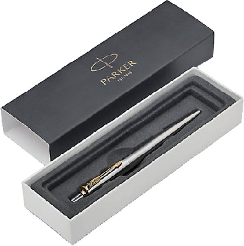 Balpen Parker Jotter stainless steel GT medium-3