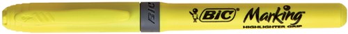 Markeerstift Bic brite liner grip geel-4