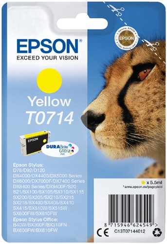 Inktcartridge Epson T0714 geel