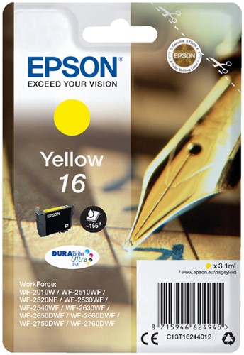 Inktcartridge Epson 16 T1624 geel